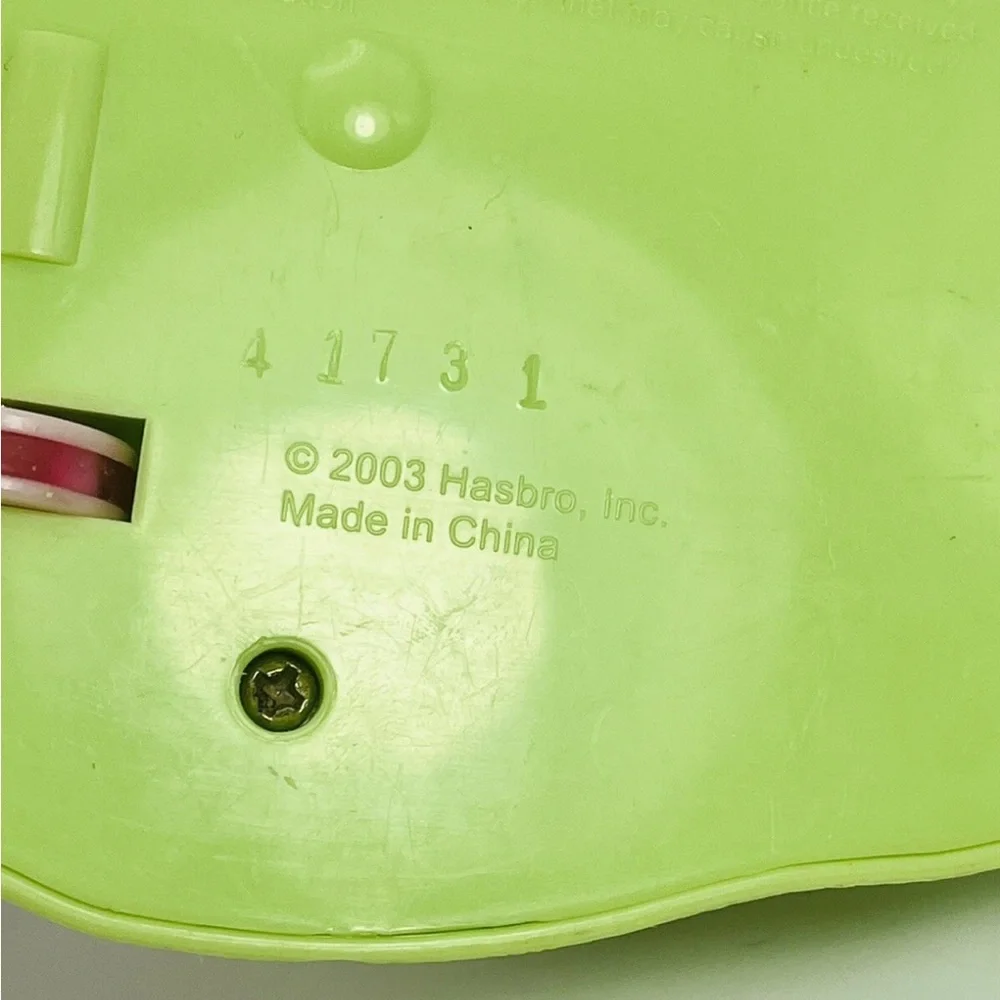 My Little Pony 2003 Push Along Rotating Platform Accessory Pink Green Hasbro MLP